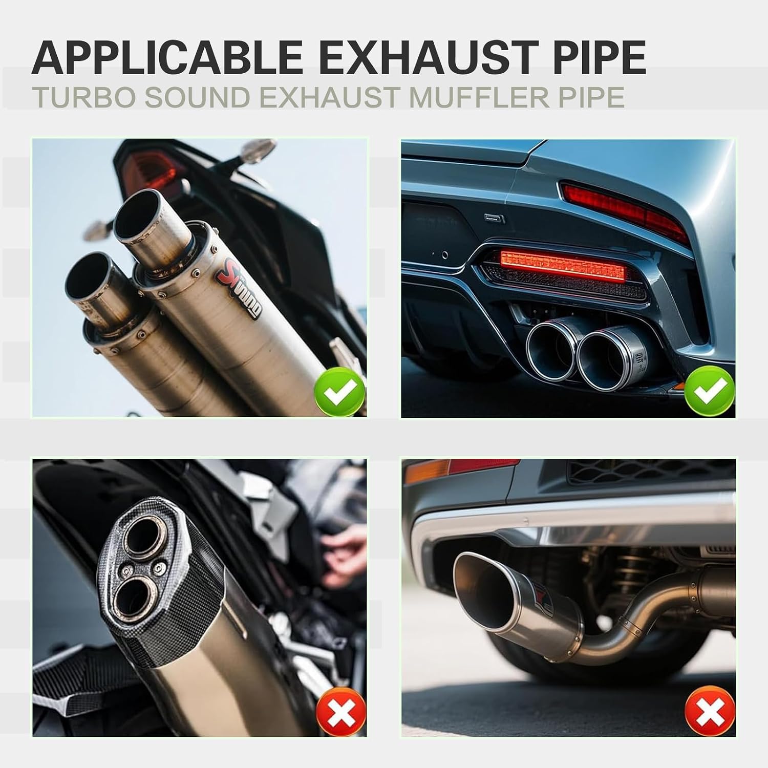 Aluminum Alloy Universal Turbo Sound Exhaust Muffler Pipe Whistle Car Roar Maker Red (balck, XL)
