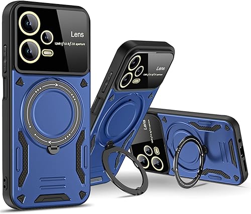 Miniatura 6 de MRRSIWEI Funda para Xiaomi Redmi Note 12 Pro 5G  Poco X5 Pro con protector de lente de cámara, protección contra caídas de grado militar a prueba de