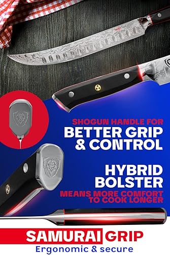 Miniatura 5 de Dalstrong Shogun Series - Cuchillo de carnicero de 10 pulgadas con cuchillo de chef de 8 pulgadas - ELITE