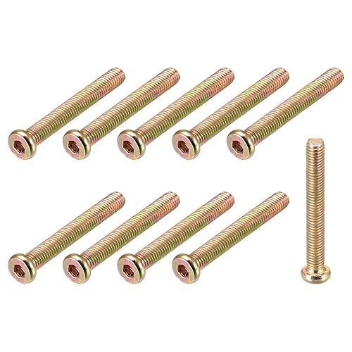 Vista 12 de METALLIXITY Tornillos de máquina de cabeza hexagonal (M8x50mm), 10 unidades, tornillos de acero al carbono, para maquinaria, muebles, bricolaje