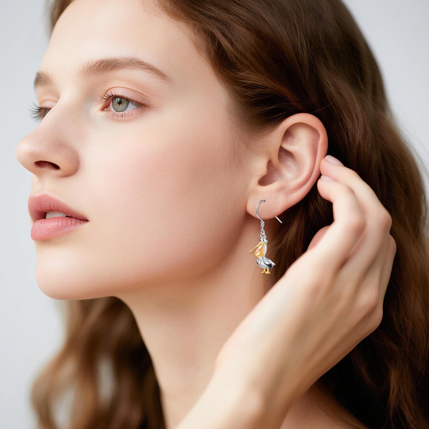 Alphm 925 Sterling Silver Bird Earrings for Women Puffins Earrings Blue Footed Booby Earrings Cute Bird Jewelry for Daughter Sister