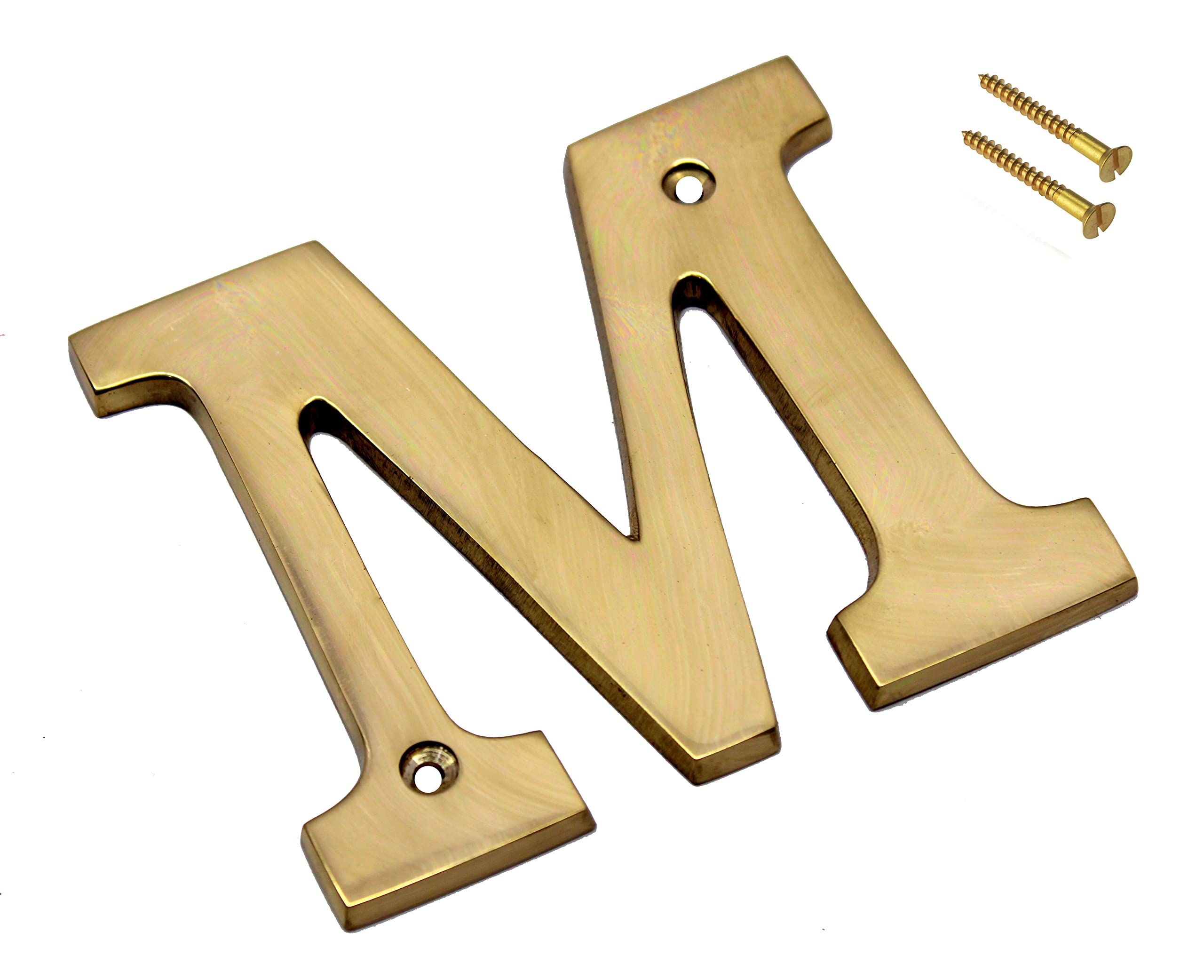esplanade Brass House Hotel Door Name - Wall Door Plaque Alphabet Letter "Z" - 4" Inches ("M" Alphabet - 4) - Image 2