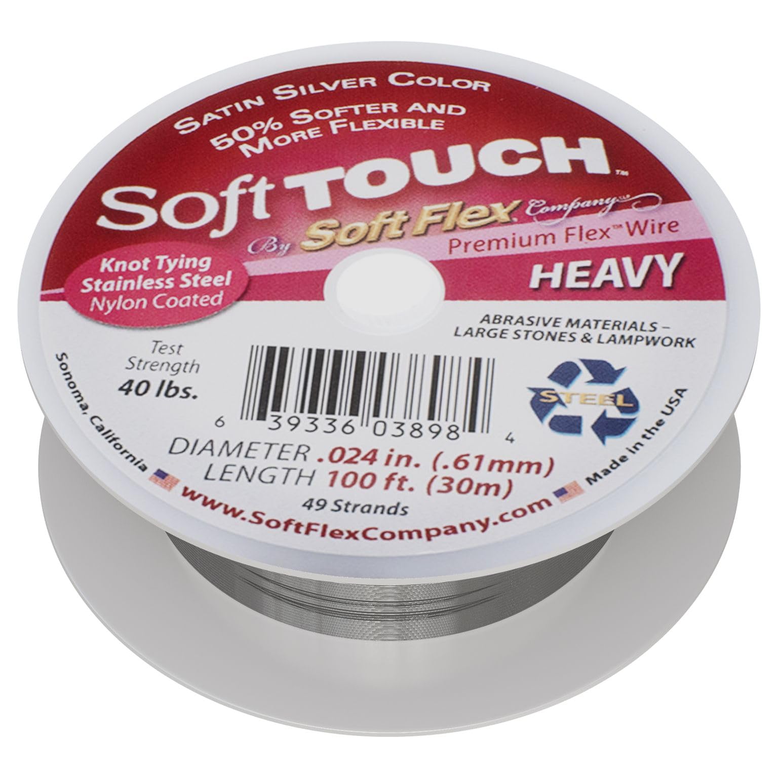 Soft Flex Soft Touch Best Beading Wire .024 Inch100 Feet