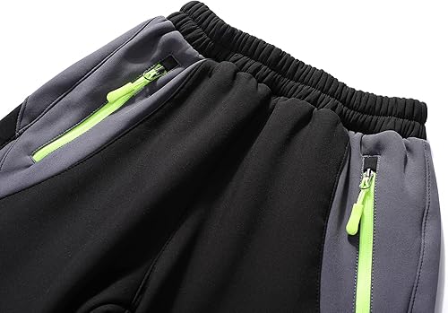 Miniatura 3 de Lelaki Pantalones de esquí de nieve impermeables para niños, pantalones de senderismo para exteriores, pantalones cálidos con forro polar