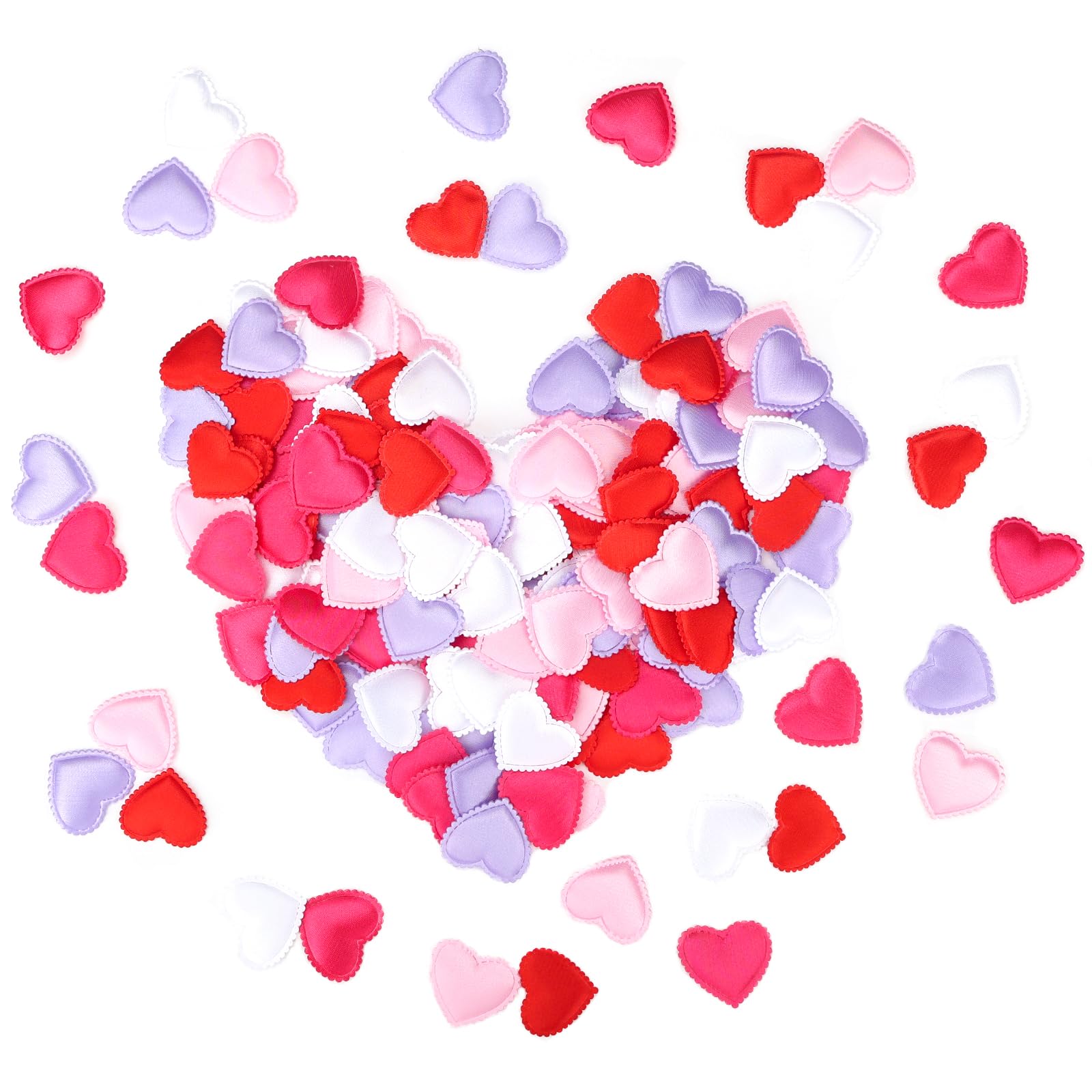 500 Pieces Heart Confetti Decoration, 1.4 Inch Sponge Heart Table Petal Mixed Colors Romantic Decor for Valentine's Day DIY Crafts Greeting Mother's Day Cards