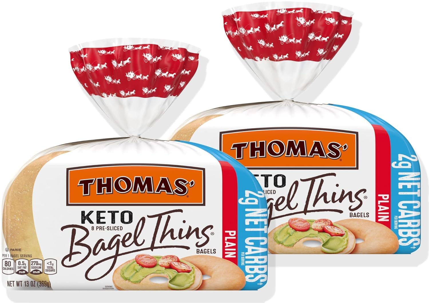 Get It Boxed Thomas Keto Bagel Thins, 8 Count 13 Oz - (2 Pack)