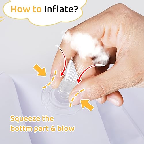 Miniatura 4 de High Chair Cushion with Cover Pad for IKEA Antilop Babies Toddlers Inflatable & Reversible Built-in Inflatable Cushion