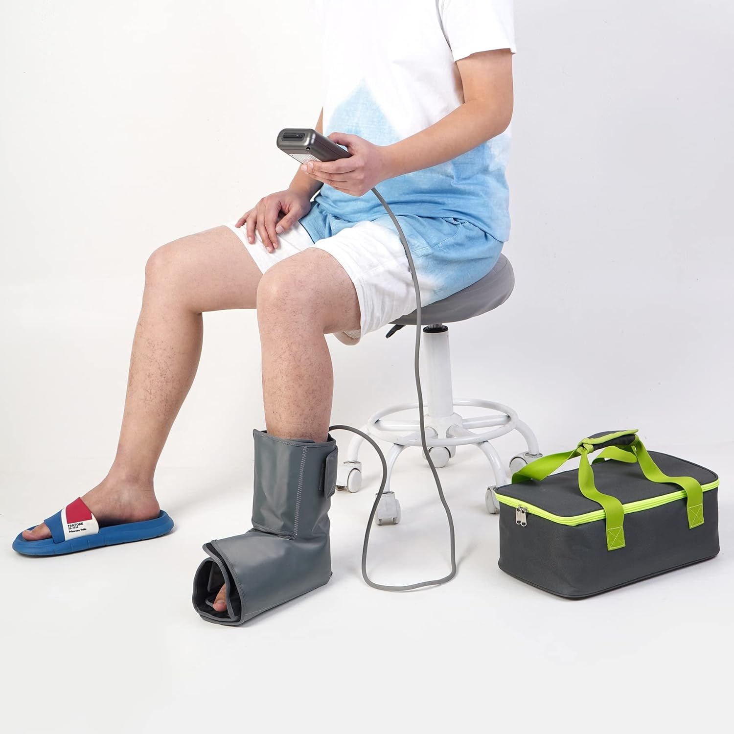 WECIYGG Foot Cold Compression Therapy Machine Cryo Therapy Ankle Cryo Gel Cuff