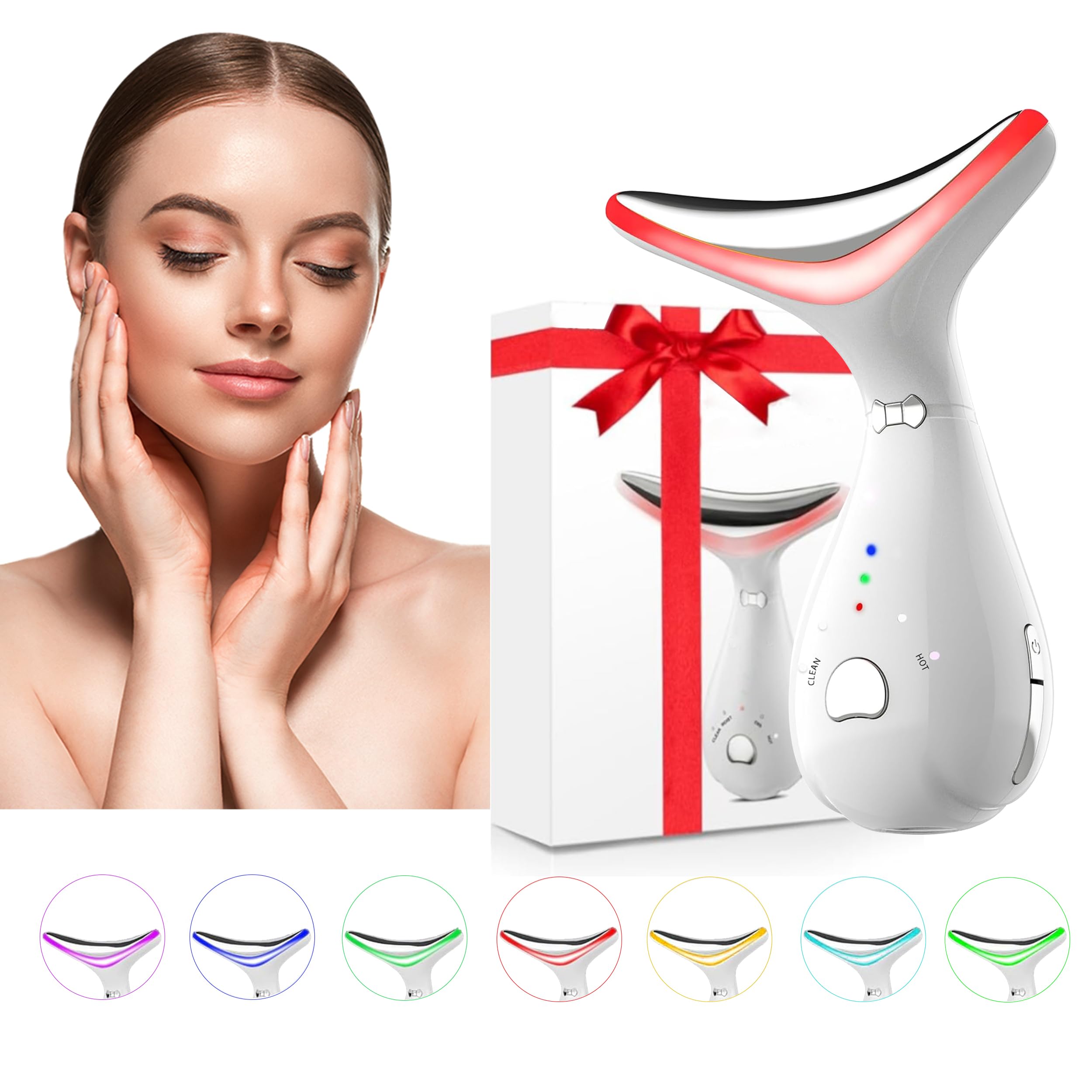 Amazon.com: 7-Color Face and Neck Massager – Portable Beauty