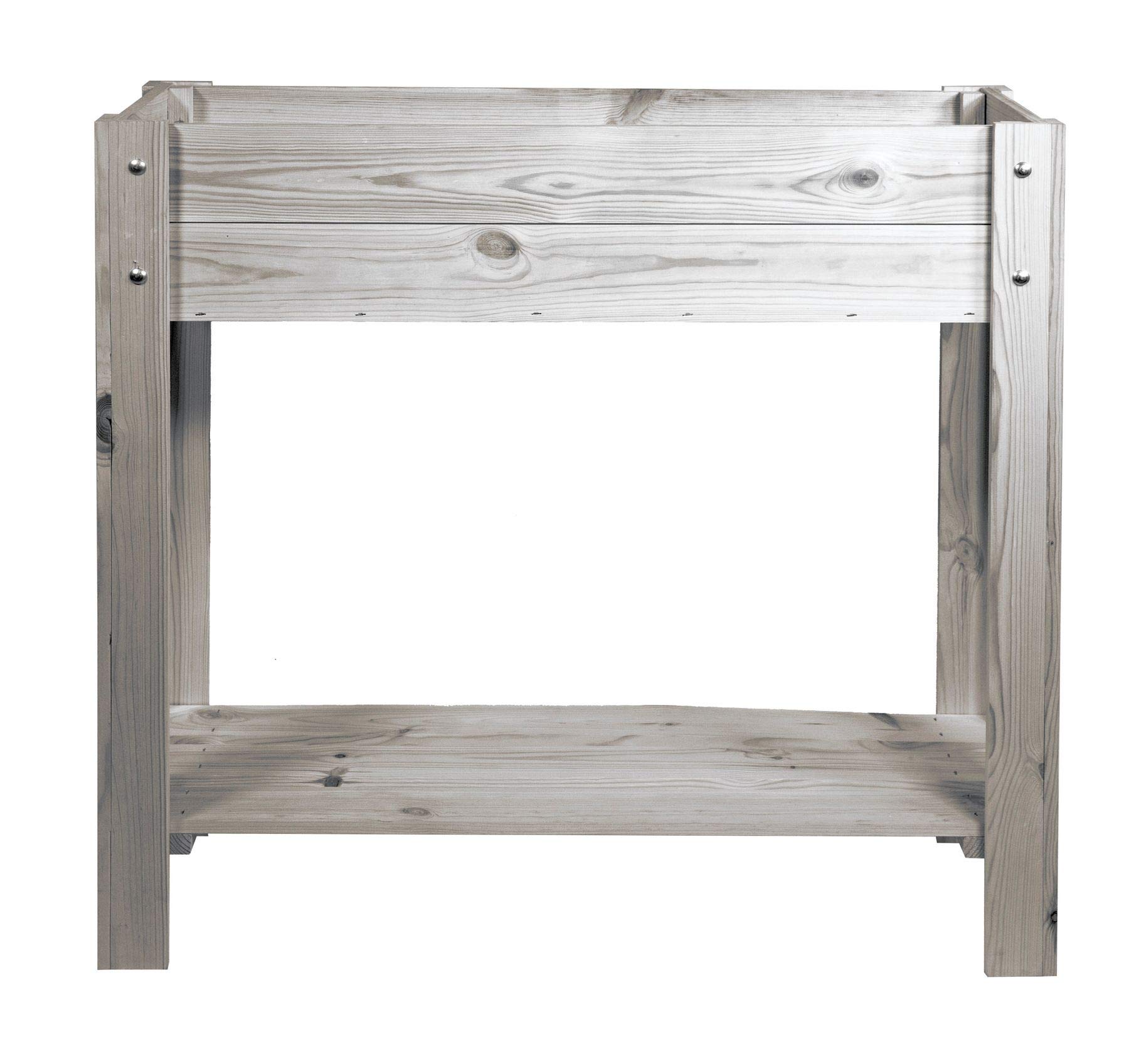 mgc24 Hochbeet - Kiefernholz rechteckig kompakt freistehend, Garten/Terrasse/Balkon - 80 x 40 x 78 cm - Verschiedene Ausführungen