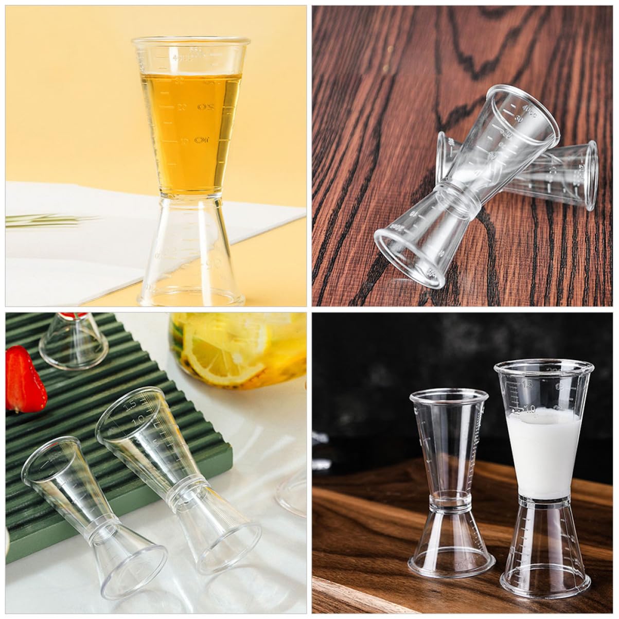 PHENOFICE Ergonomic Cocktail Measurer Double Ended Jigger for Bartending 20-40ml Ounce Cup