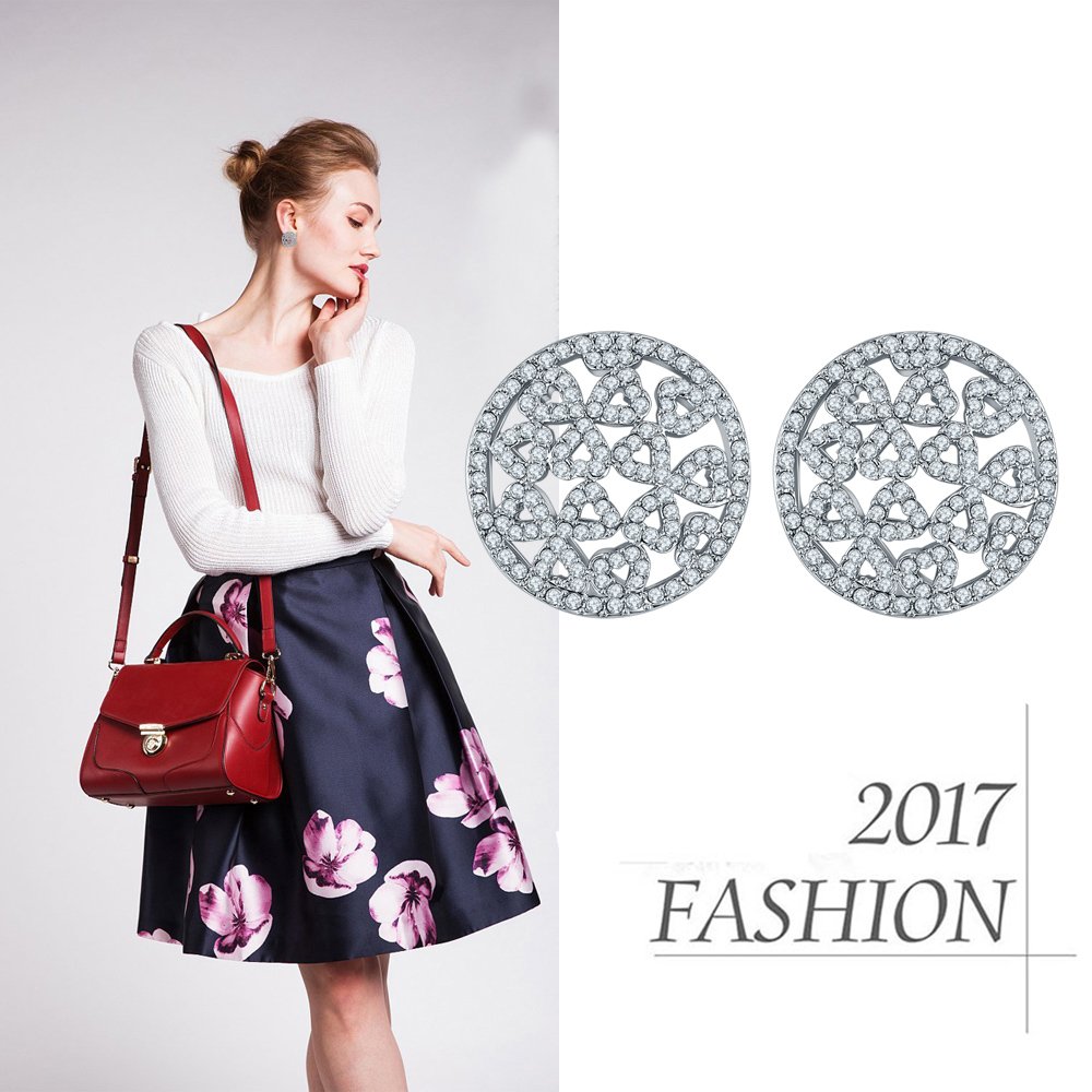 Luxuria Edition Sparkling Off-White Earrings Combo