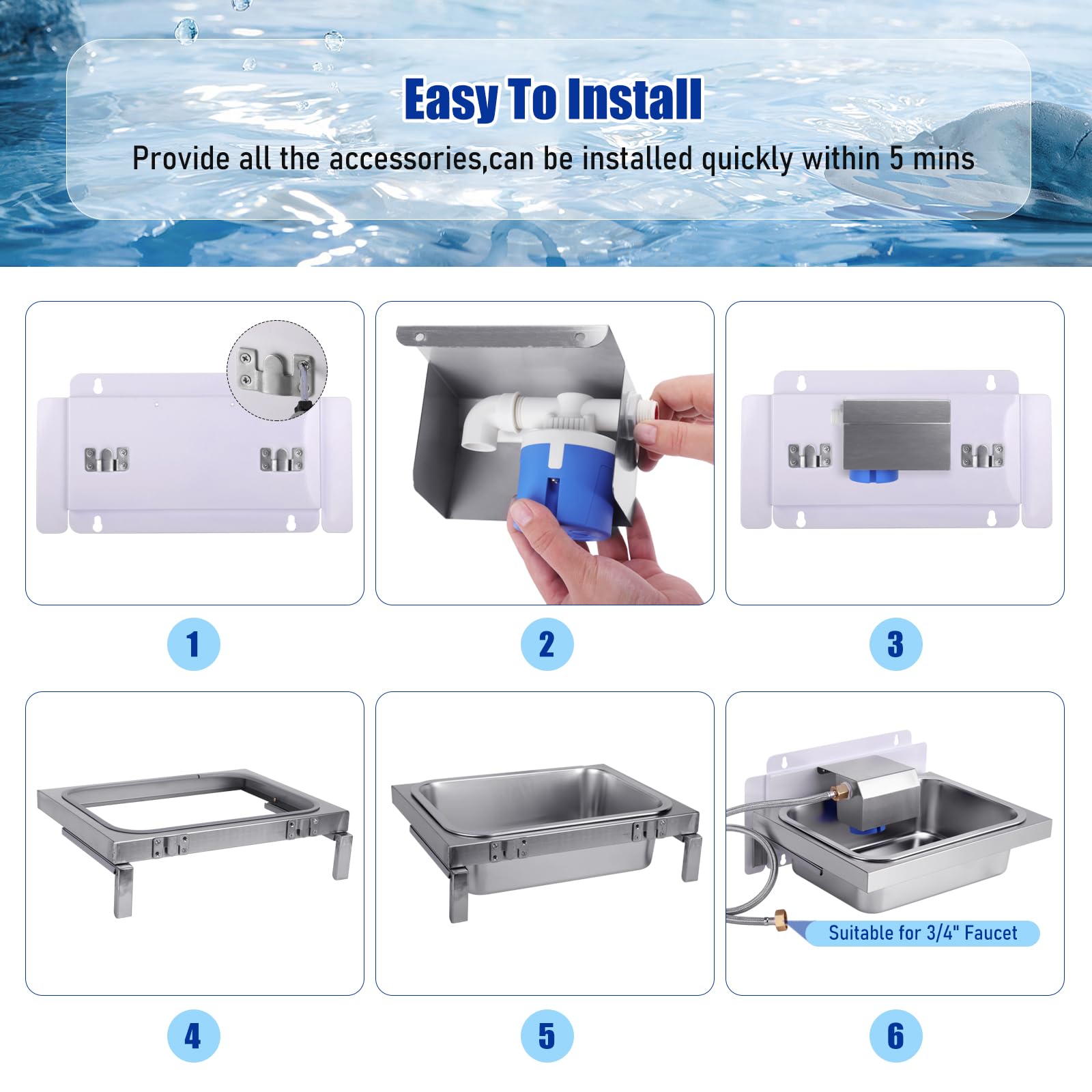 Dispensador automático de agua para perro, cuenco de agua de metal montado en la pared de 3 galones con válvulas flotantes y manguera de metal para ganado, gato, perro, caballo, cabra