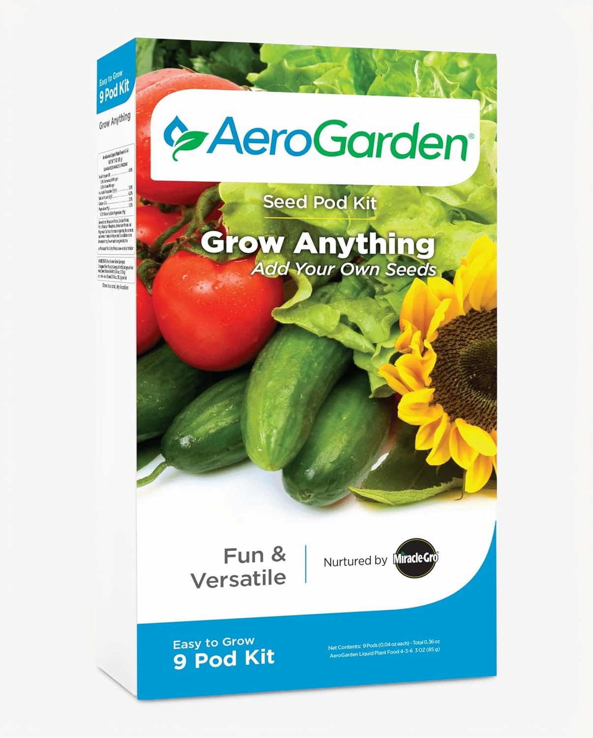 AeroGarden Grow Anything Seed Pod Kit, 9-Pod