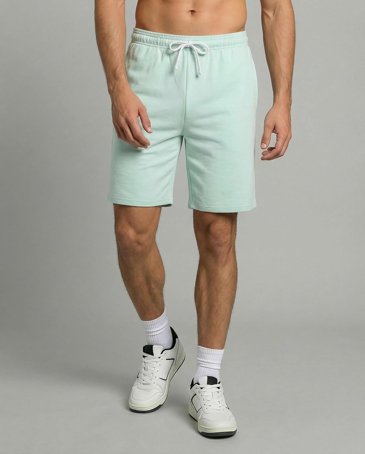 Real Essentials 3 Pack: Men’s 9" Cotton Fleece Sweat Short – Casual Gym, Lounge & Sleep Shorts with Pockets