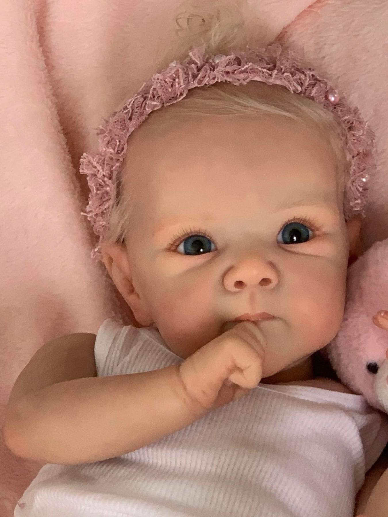 Zero pam Reborn Dolls Silicone Full Body 19 In 45CM Realistic Reborn