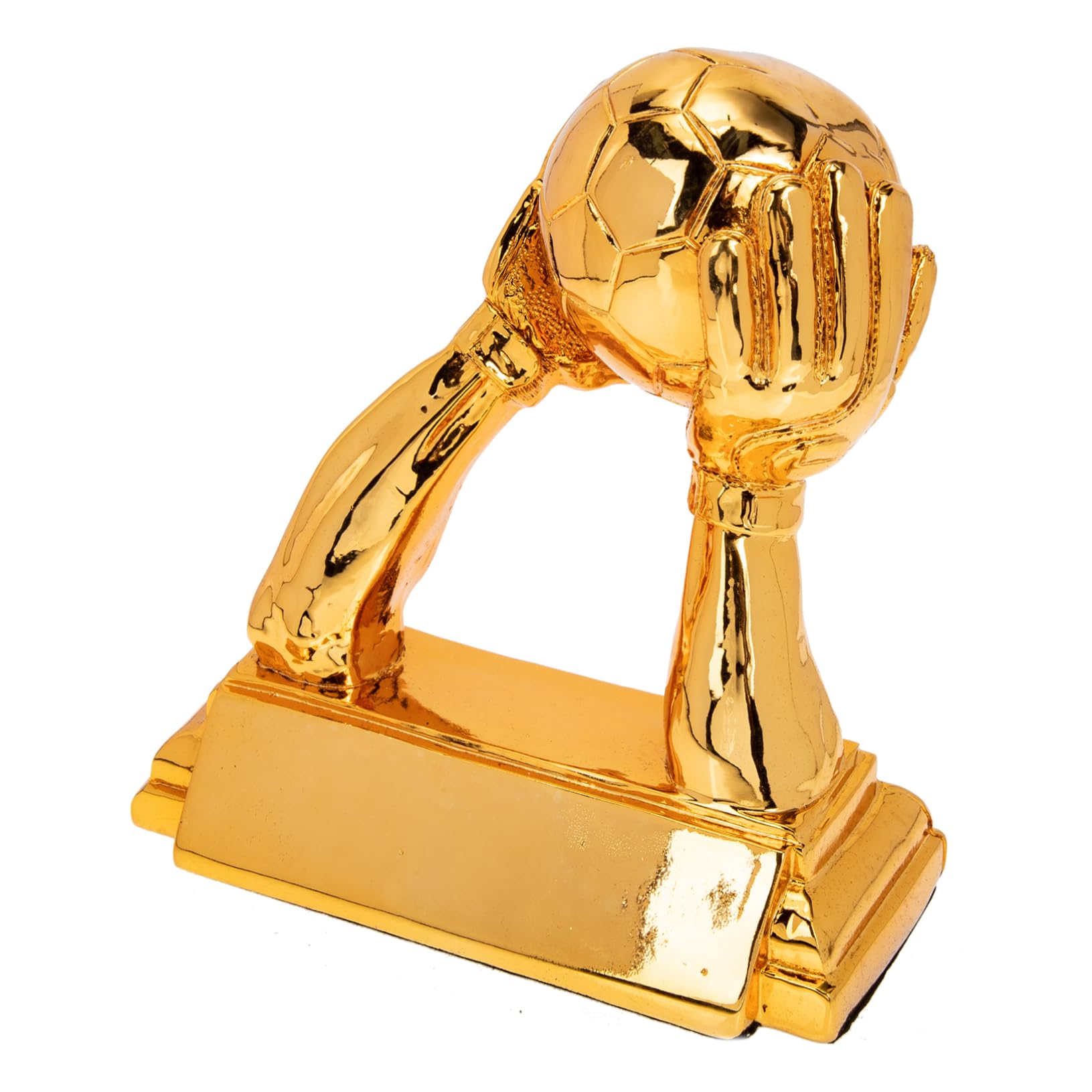 HEMOTON Fußball Trophäe für Torhüter Goldenes Design Kreative Resin Souvenir für Fans zur Fußballfeier Heimdekoration