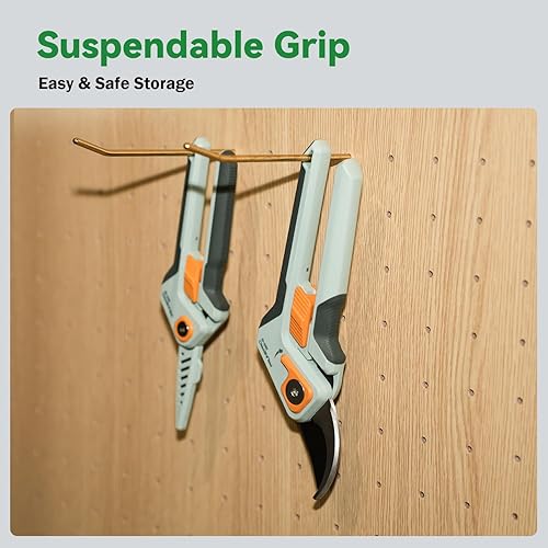 Miniatura 9 de PrunePro Tijeras de podar para jardinería, podadora manual de derivación profesional de hasta 1 pulgada, capacidad de corte, hoja de acero