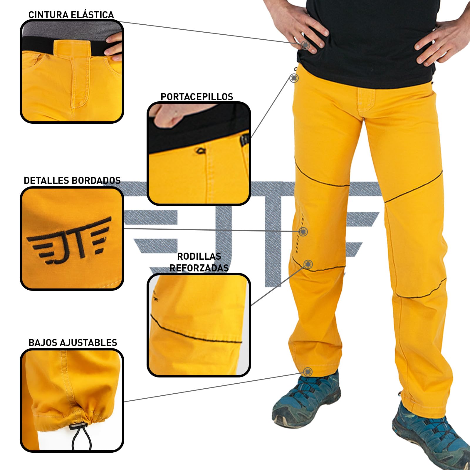 Jeanstrack Turia Pantalon Escalada Trekking Senderismo Aire Libre