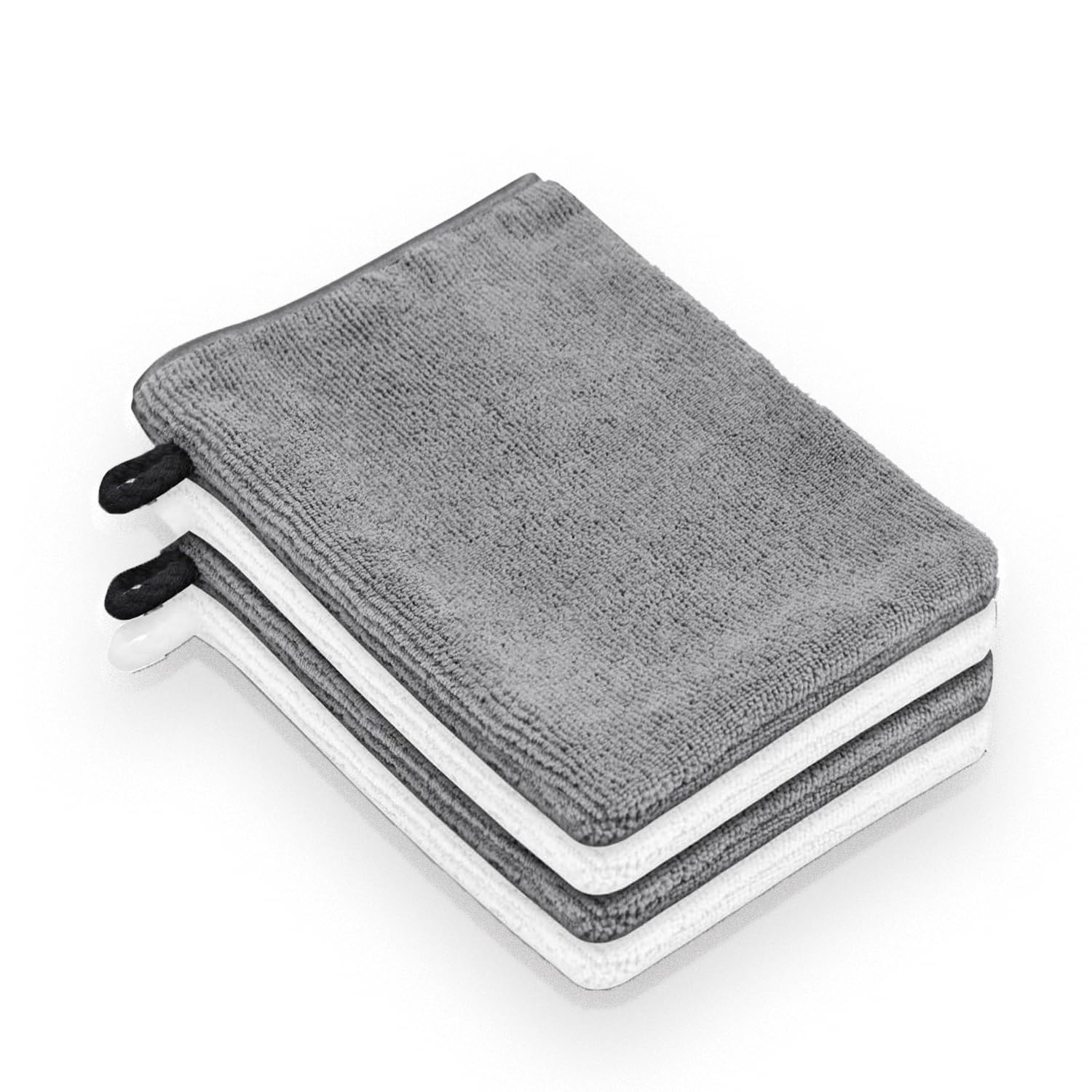 BinPhorm Microfibre Body Wash Mitts,4 PCS Face Mitts Makeup Remover Gloves Reusable Face Cloth Soft Face Cleansing Mitts Bath SPA Terry Cloth