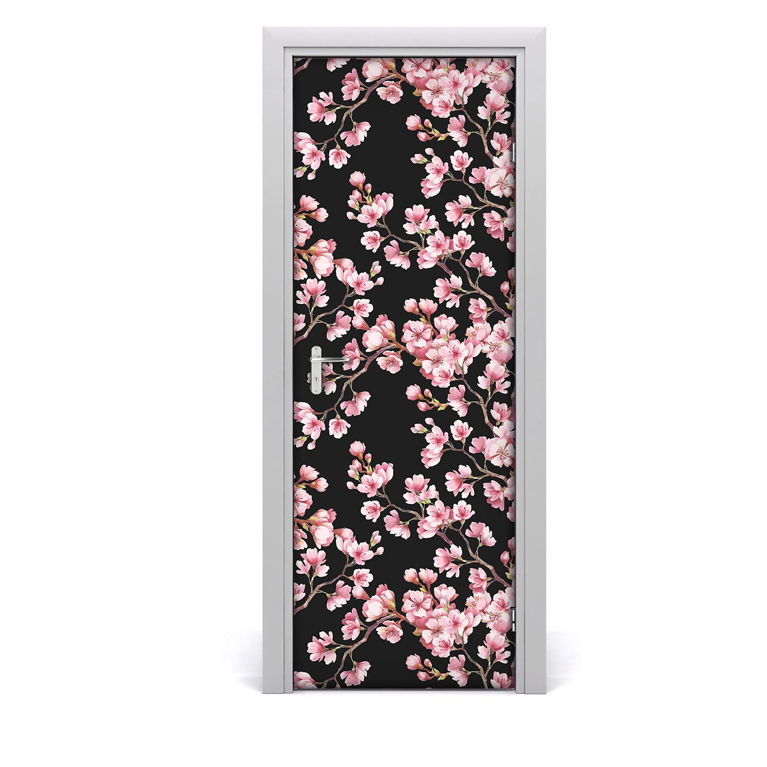 Vinilo adhesivo impermeable de flores de cerezo con sistema de fácil instalación