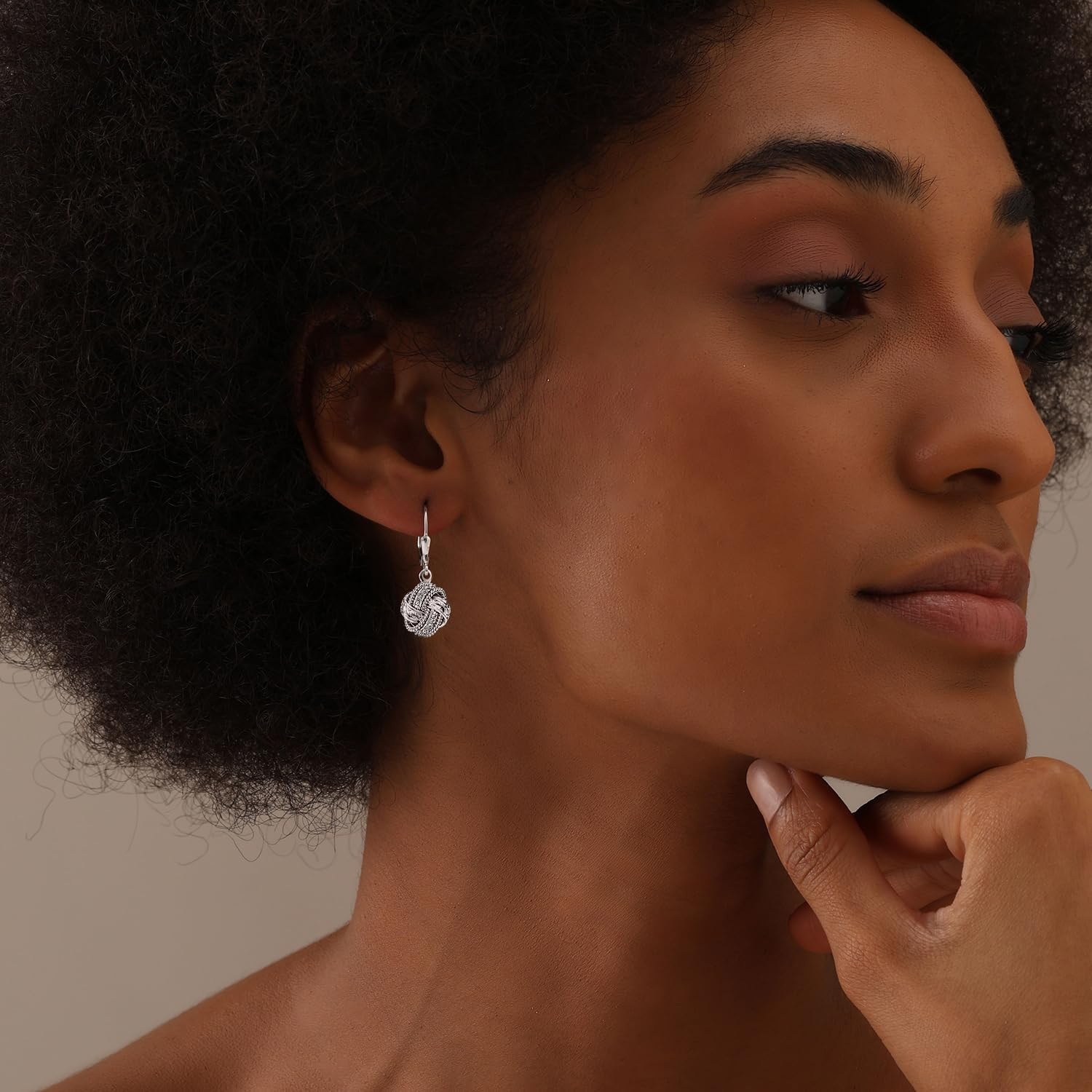 LeCalla 925 Sterling Silver Diamond Earrings for Women (G-H Color, I1 Clarity) Diamond Teardrop Earring for Womens - Image 2