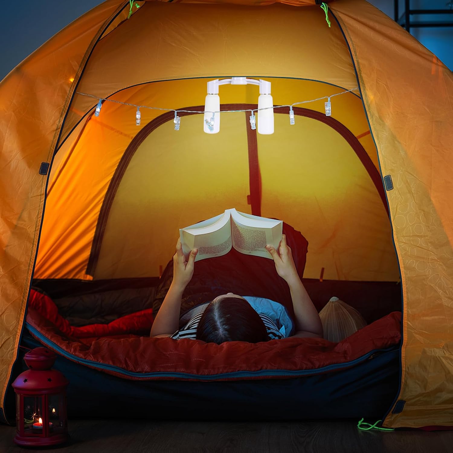 Totority E27 Light Socket Splitter Adapter Lamp Socket Converter Double Head Splitter Adapter Pbt Fire Resistant Material for Home Office Corridor Workshop Use