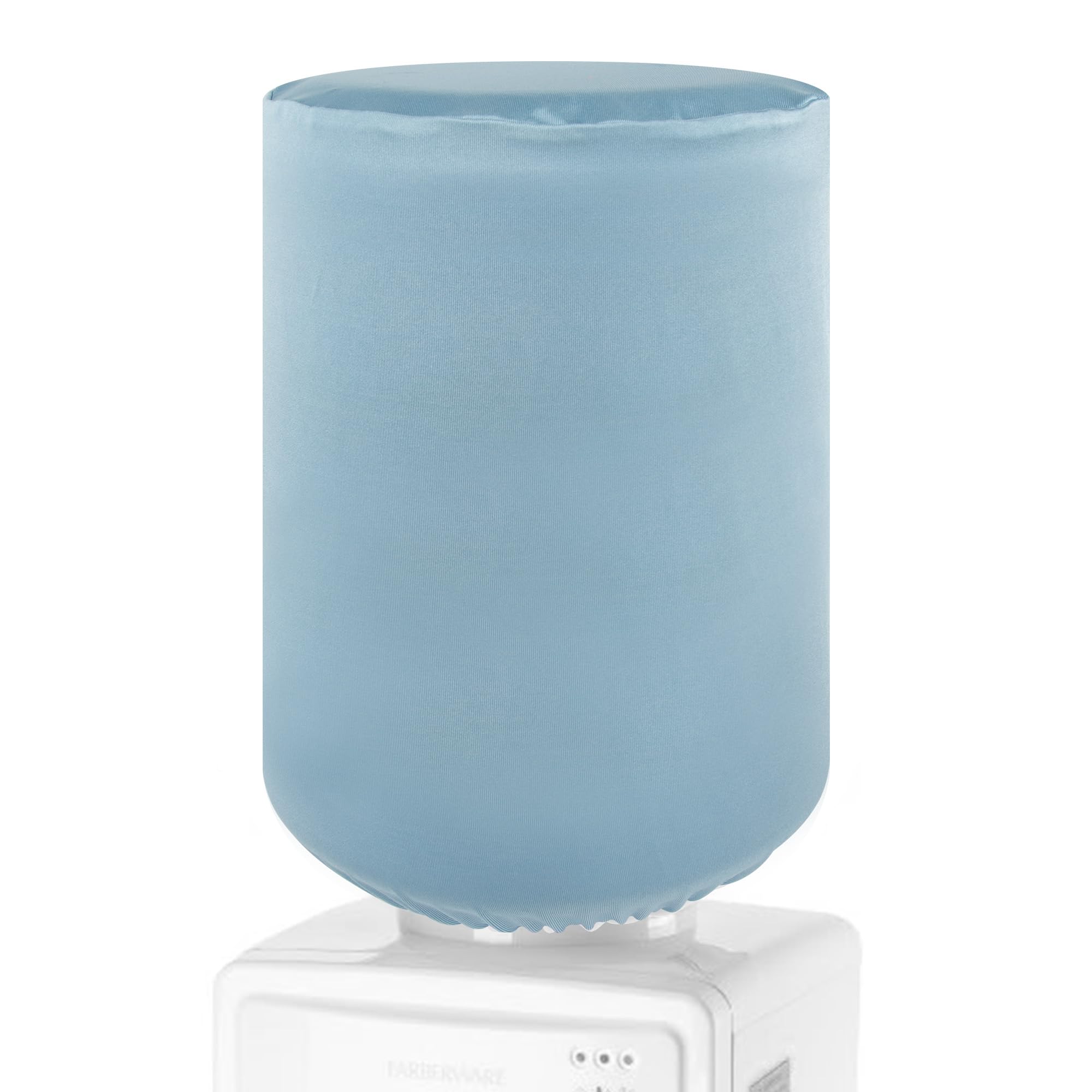 Kingshion Light Blue Water Dispenser Barrel Cover For 5 Gallon Water Bottle, Durable Fabric Water Cooler Covers, Elastic Fabric Bucket Decor Protector, Reusable Furniture Standard Protector,