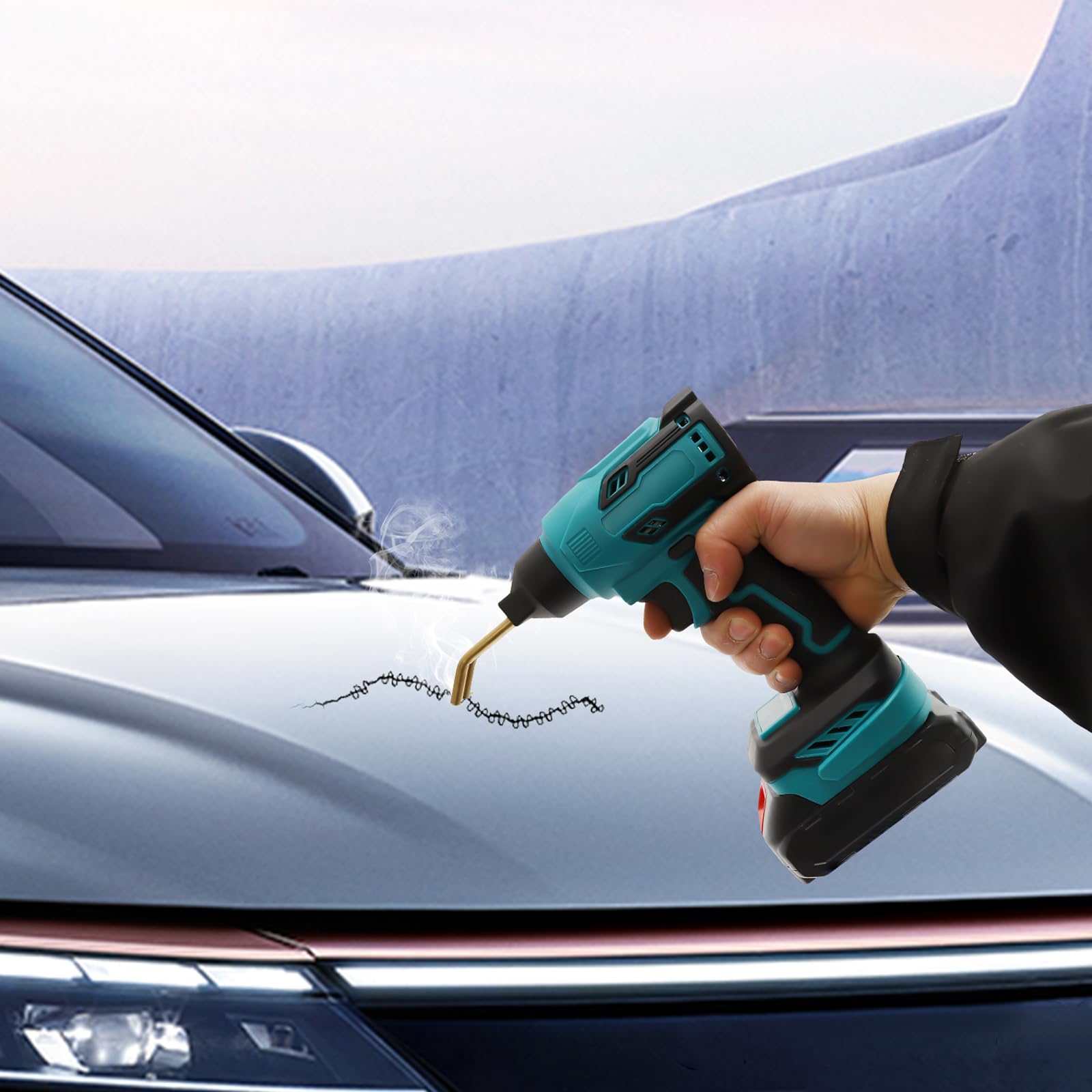 Soldadora de plástico para reparación de grietas de parachoques de coche, soldadora de plástico inalámbrica, soldadora manual para soldadura de plástico, máquina de reparación para parachoques de