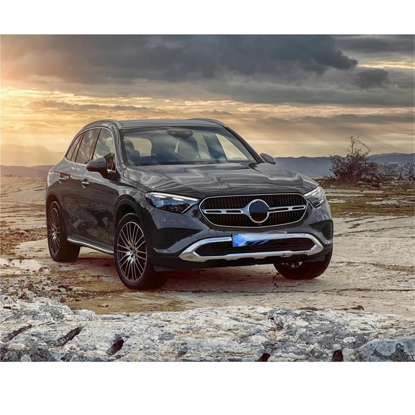 osłona chłodnicy silnika osłona GT Style Przednia kratka chłodnicy Wlot siatki Siatka pasuje do Mercedes Benz GLC X254 2023 2024+ Akcesoria tuningowe kratki samochodowej(Red)