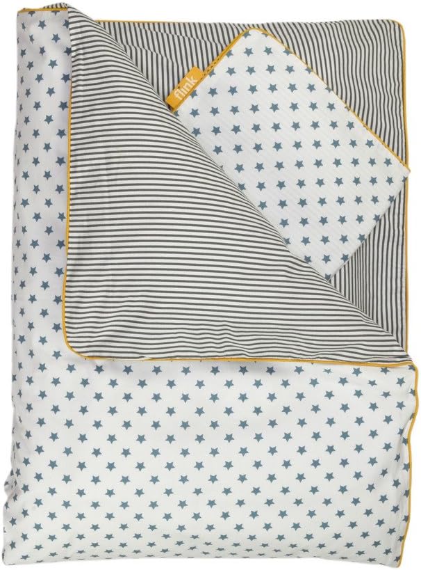 Flink Organic Star Toddler Duvet Set in Oasis