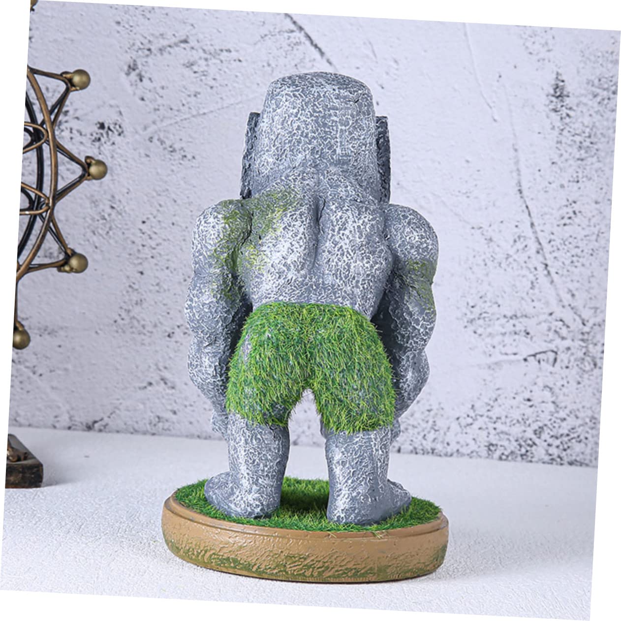 Veemoon Supporto Per Controller Di Gioco in Resina Design Moai Decorativo Da Scrivania, Supporto Stabile Multifunzionale Per Cuffie e Maniglie Da Gaming, Per Appassionati e Collezionisti