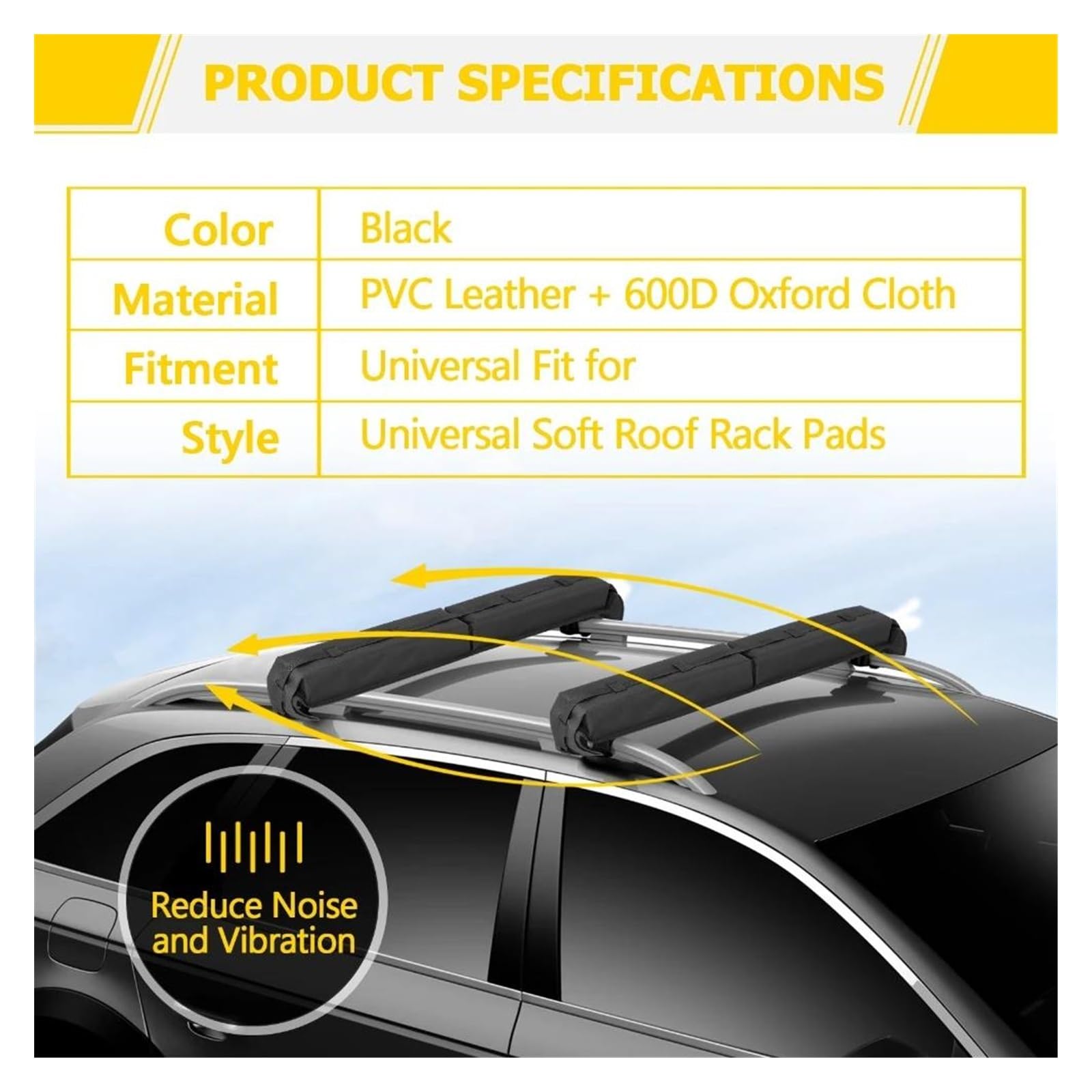 Universele SUP-surfbagagedrager voor auto's, paddleboard, zachte bagagedrager voor surfkajak en paddleboards met krasbestendige gespen (71 Cm Universele SUP-surfbagagedrager voor auto's, paddleboard, zachte bagagedrager voor surfkajak en paddleboards met krasbestendige gespen (71 Cm