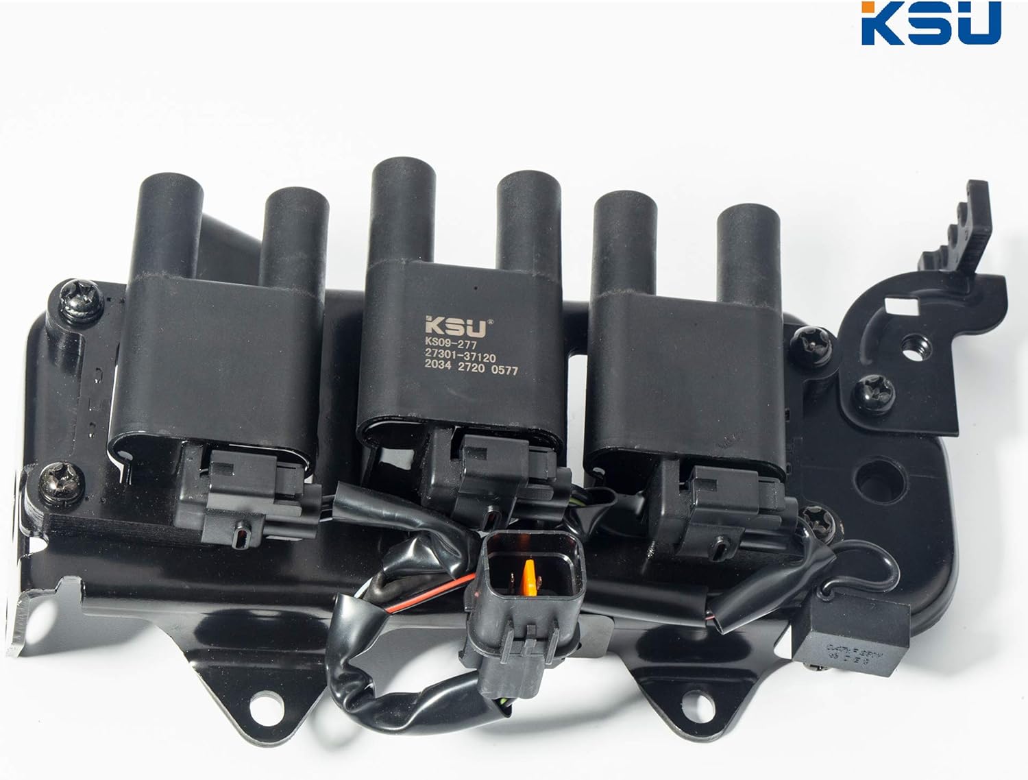 KSU Ignition Coil Pack Compatible with Santa fe 2.7L v6 2001-2006 Tiburon 2.7L v6 2003-2008 UF425 UF428 UF429 27310 37120 37130 37140