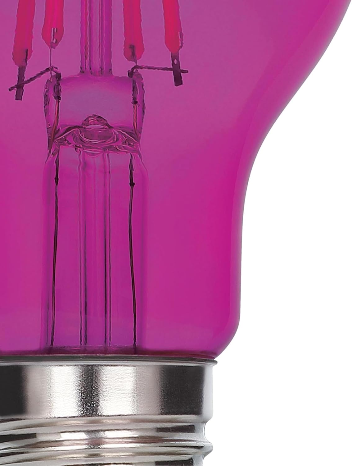 Westinghouse 5368020 4.5 Watt (40 Watt Equivalent) A19 Omni Filament Pink LED Light Bulb Medium (E26) Base, 6-Pack