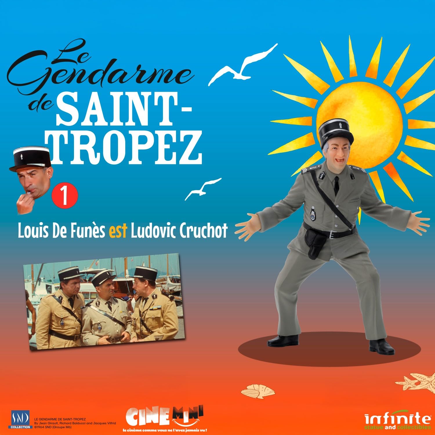 Infinite Statue Louis De Funes Ludovic Cruchot 1, Film Scene Le GENDARME de Saint Tropez - Image 2