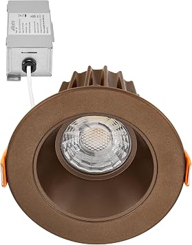 Maxxima 2" Recessed Anti-Glare LED Downlight, Bronze, 550 Lumens, 5 CCT