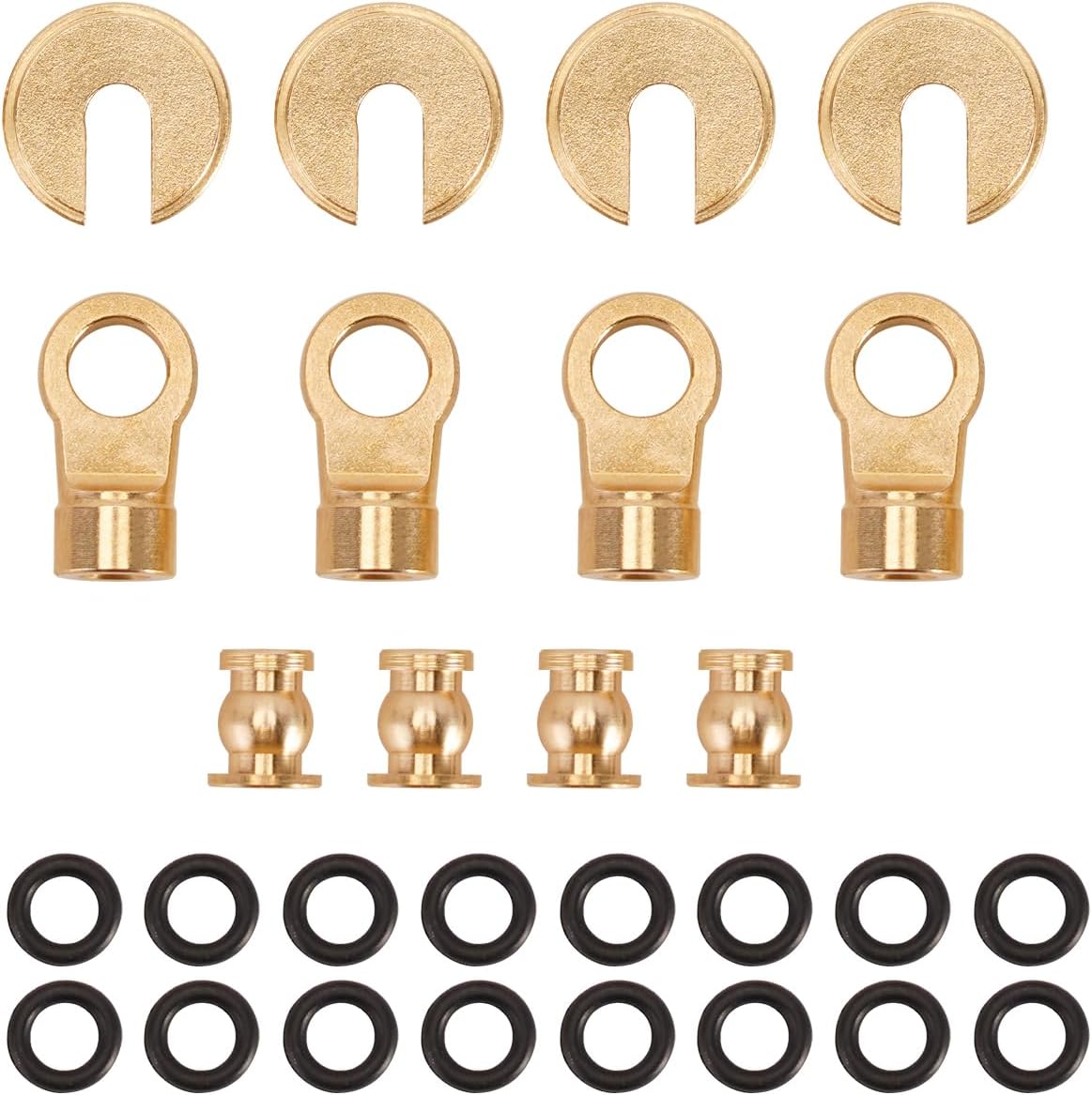 INJORA Lower Spring Retainer Shock Rod End for TRX4M 1/18 RC Crawler Upgrade, 8PCS