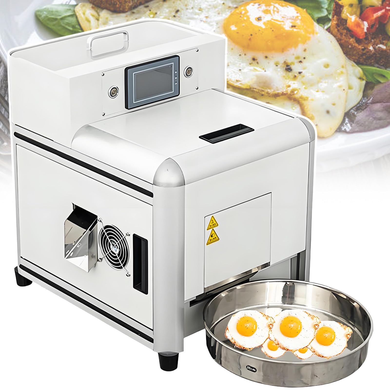 120 Pieces/h Automatic Fried Egg Cooking Machine - 80 Eggs Large Capacity,Simple Meeting Demand During Peak Hours