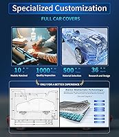 Vista 3 de Funda a medida para automóvil Porsche, 7 capas de cubierta impermeable para todo tipo de clima, para exteriores, cubierta completa contra la lluvia