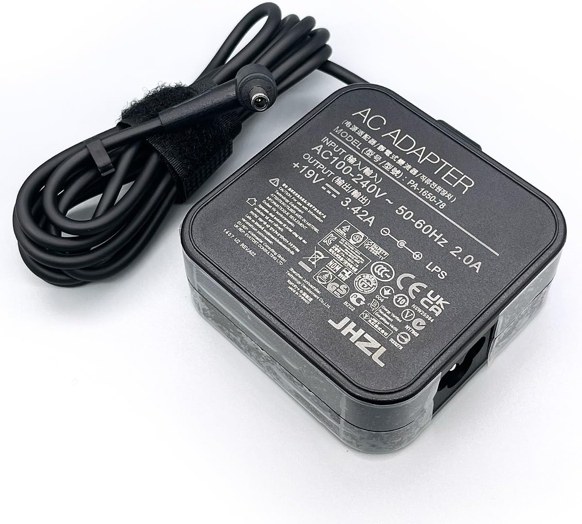65W 19V 3.42A Compatible for ASUS Adapter Charger Power Supply EXA1203XH PA-1650-30 PA-1650-78 PA-1650-93 ADP-65GD B (DC Plug Size: 4.5 * 3.0mm)