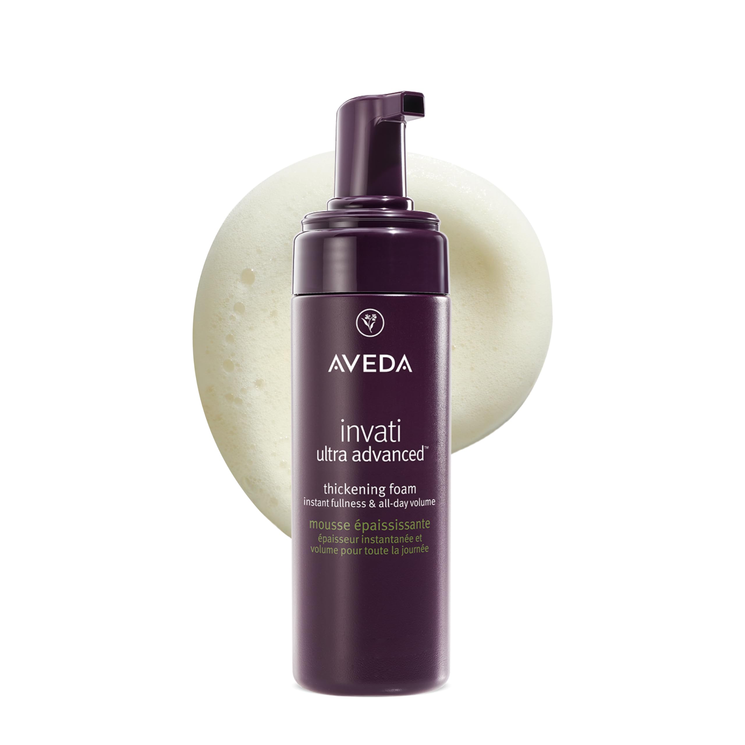 Aveda Invati Ultra Advanced Mousse Épaississante 150 ml | Mousse coiffante pour cheveux clairsemés, fins et manquants de volume | Épaissit instantanément | Tenue flexible