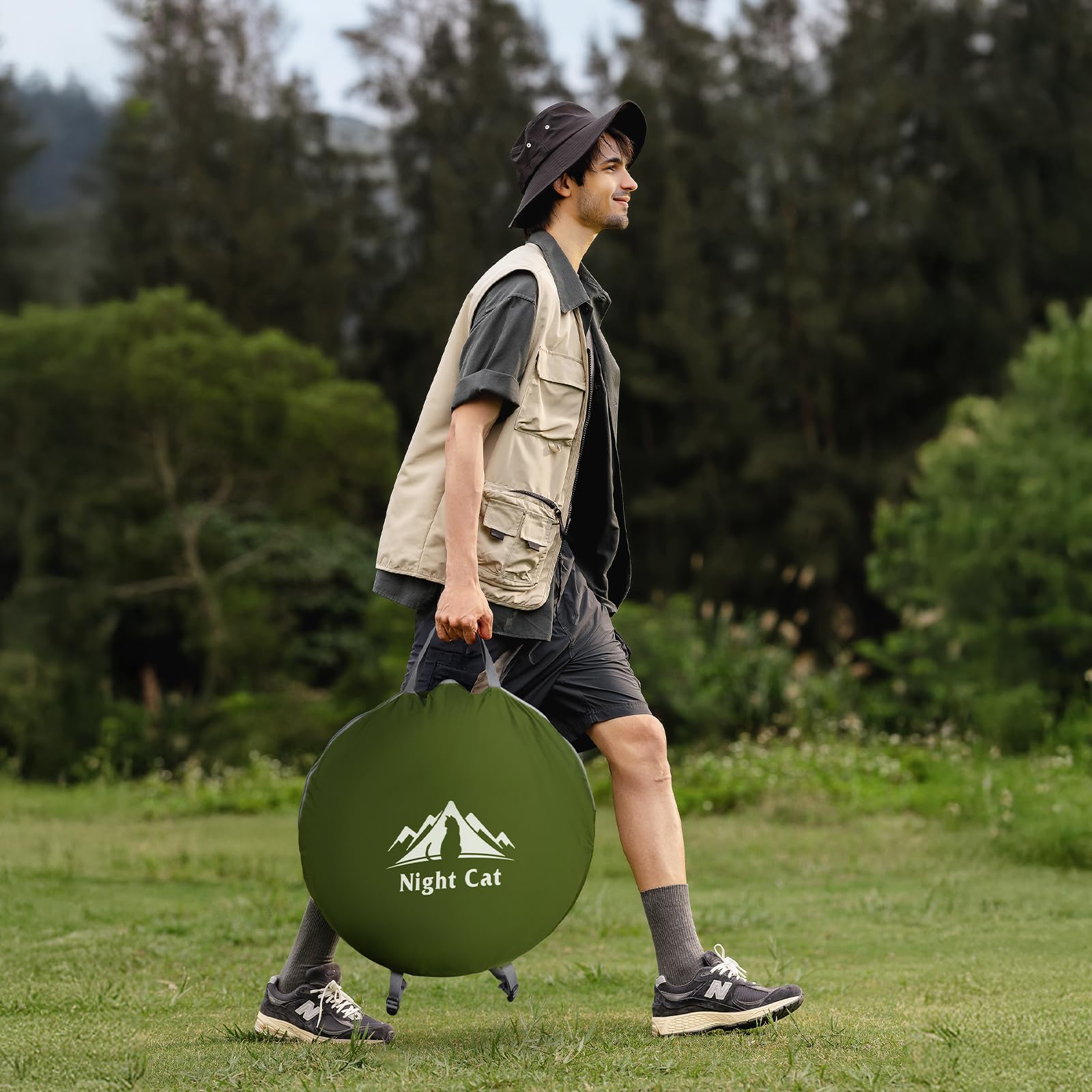 Night Cat Mosquitera Plegable 1 Persona para Trekking Camping