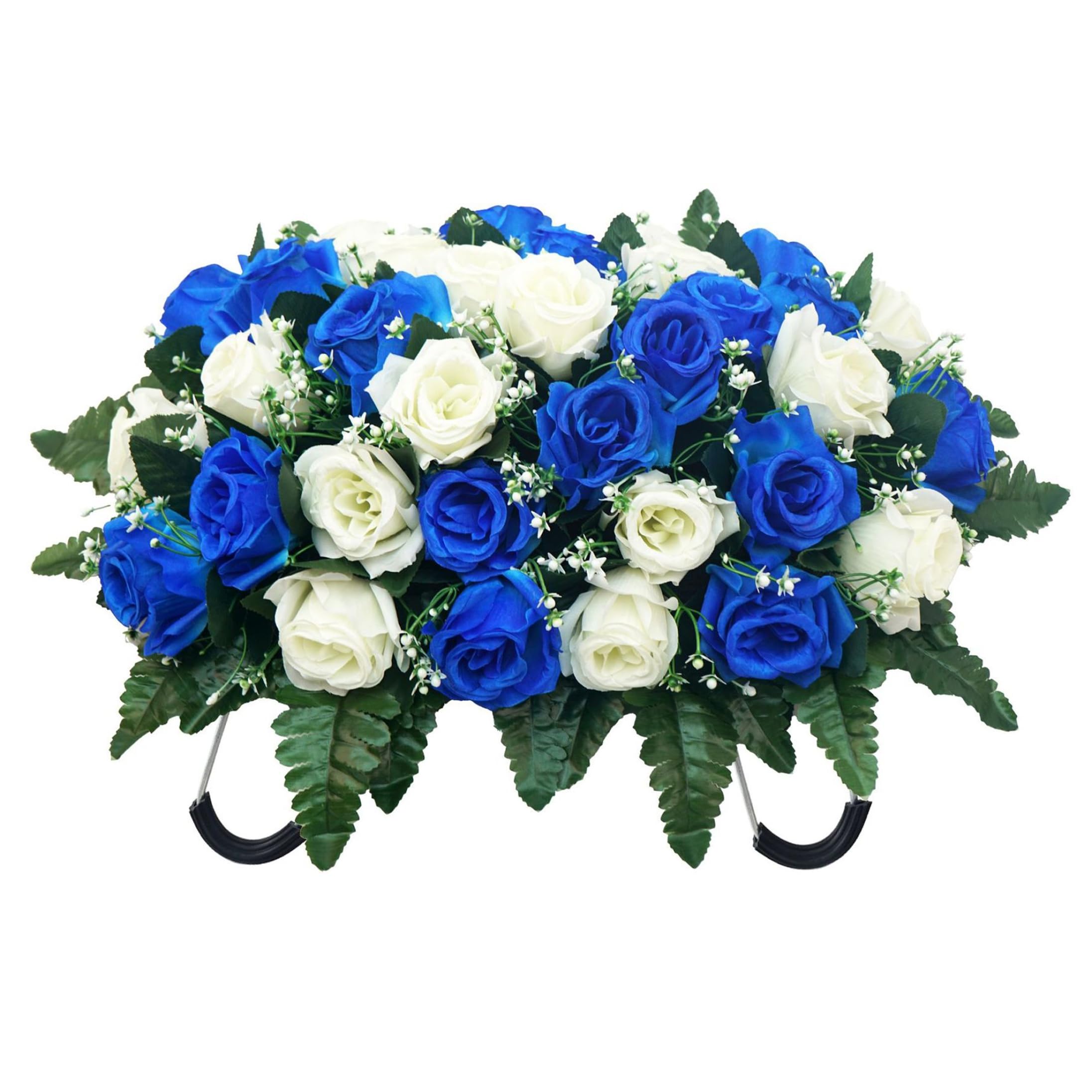 Fleurs de selle résistantes aux UV pour pierre tombale de cimetière