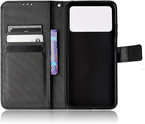 Miniatura 4 de Funda para Xiaomi Poco M4 Pro 4G Funda de cuero, Funda para Xiaomi Poco M4 Pro 4G 2201117PI 2201117PG Funda de cuero PU Flip Cover Negro