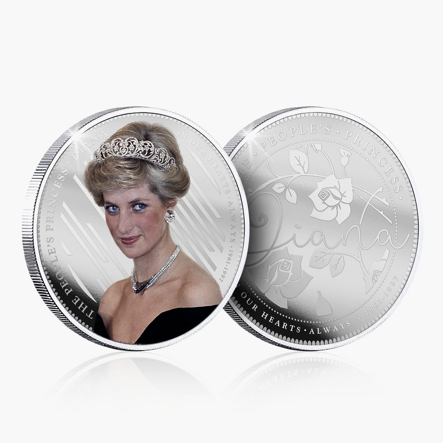 The Koin Club Princess Diana 25th Anniversary Commemorative Colour Silver  Coin Limited Edition : Amazon.co.uk: Toys & Games