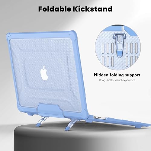 Miniatura 65 de DTangLsm Funda rígida resistente para M4 MacBook Air de 15 pulgadas 2025 2024 2023 M4 M3 M2 A3241 A3114 A2941, resistente carcasa rígida resistente