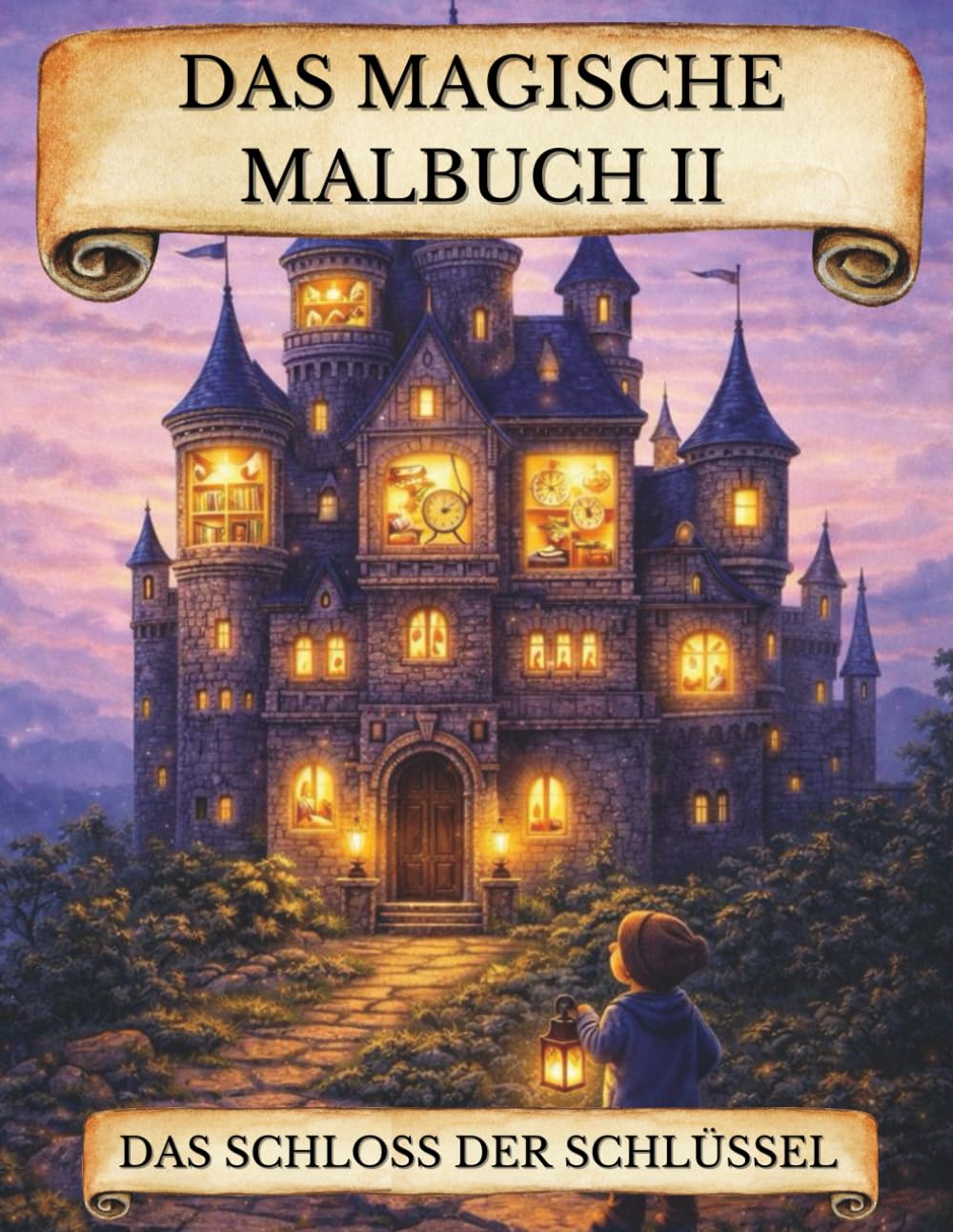 Das magische Malbuch 2: Das Schloss der Schlüssel – Kindermalbuch für Jungen und Mädchen ab 6 mit Rätseln als Geschenkidee: Ausmalbuch mit Malvorlagen ... & Merkfähigkeit – inkl. Extra-Download