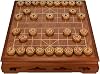 Chinese Chess Set with Table Traditional Xiangqi Strategy Games Travel Board Games for 2 PlayersWenge