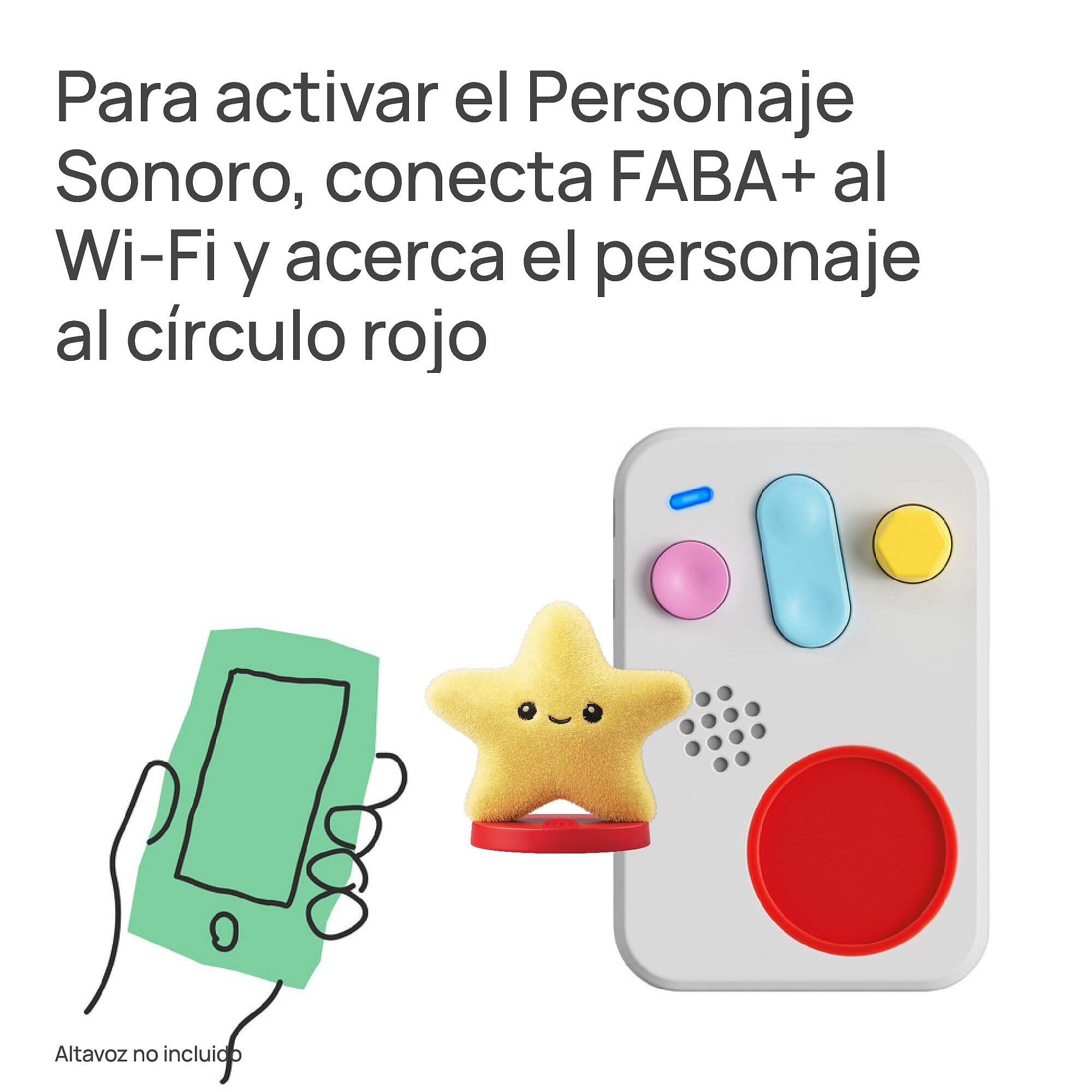 FABA Personaje Sonoro – Duerme, Duerme estrellita – Música, Canciones y Sonidos, para niños y niñas 0-3 años, Reproducción con FABA Cuentacuentos y FABA+, Juguete Educativo, versión en español - 4